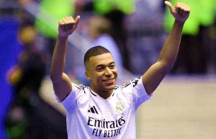 Kylian Mbappe celebrating a goal